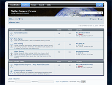 Tablet Screenshot of forums.stellaremperor.com